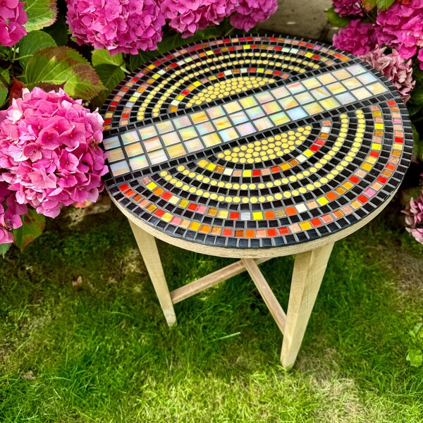 Mosaic Side Table - Etsy
