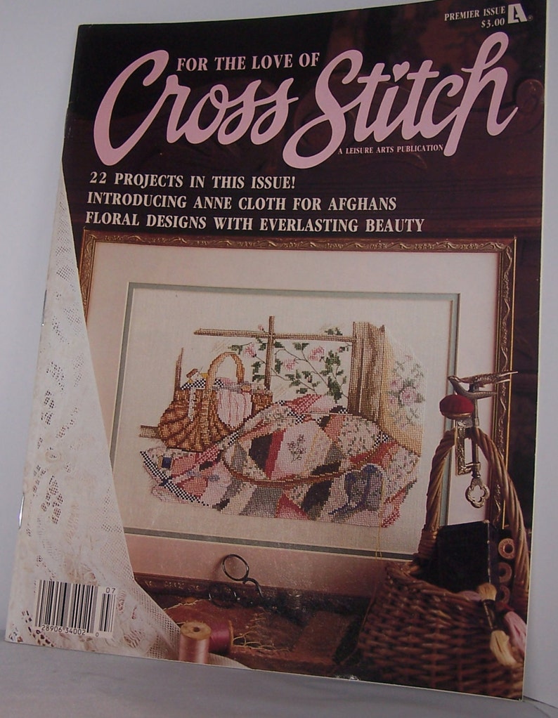 For the Love of Cross Stitch Magazine Premier Issue 1988 - Etsy