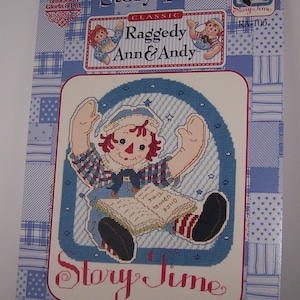 Raggedy Ann and Andy Story Time Counted Cross Stitch Pattern Chart Designs By Gloria & Pat RA-106 November II-2001