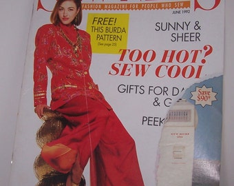 Coudre les News Magazine Numéro arrière juin 1992 Vintage