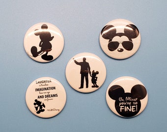 Mickey Mouse Magnets for Cruise - Mickey and Walt Magnets - Disney Cruise Line Door Magnets - Disney Vacation Magnets -  Fridge Magnets