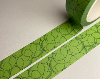 Brussel Sprout Festive Washi Tape.