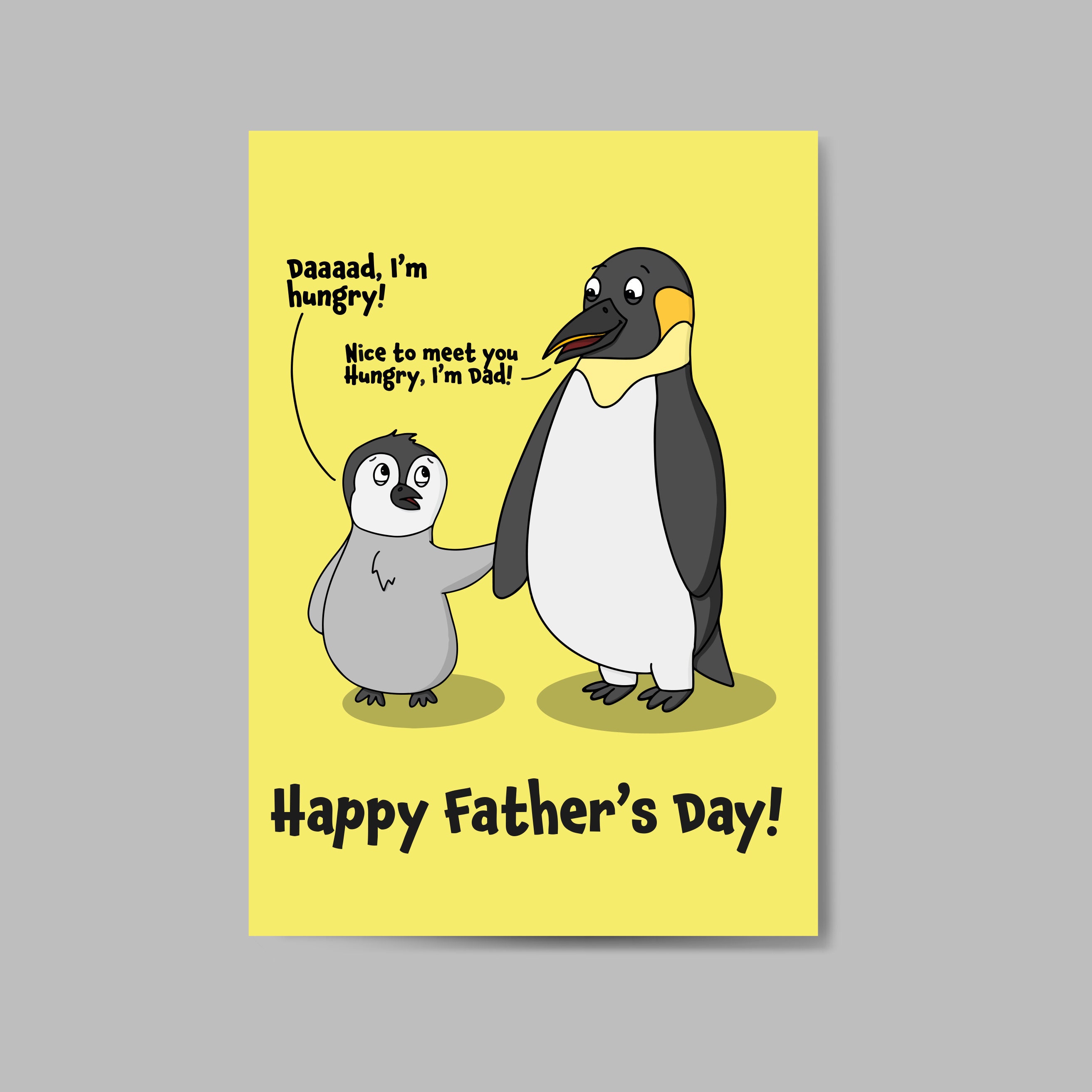 Penguin Dad Joke Greeting Card. Father's Day Card. Cards Etsy UK