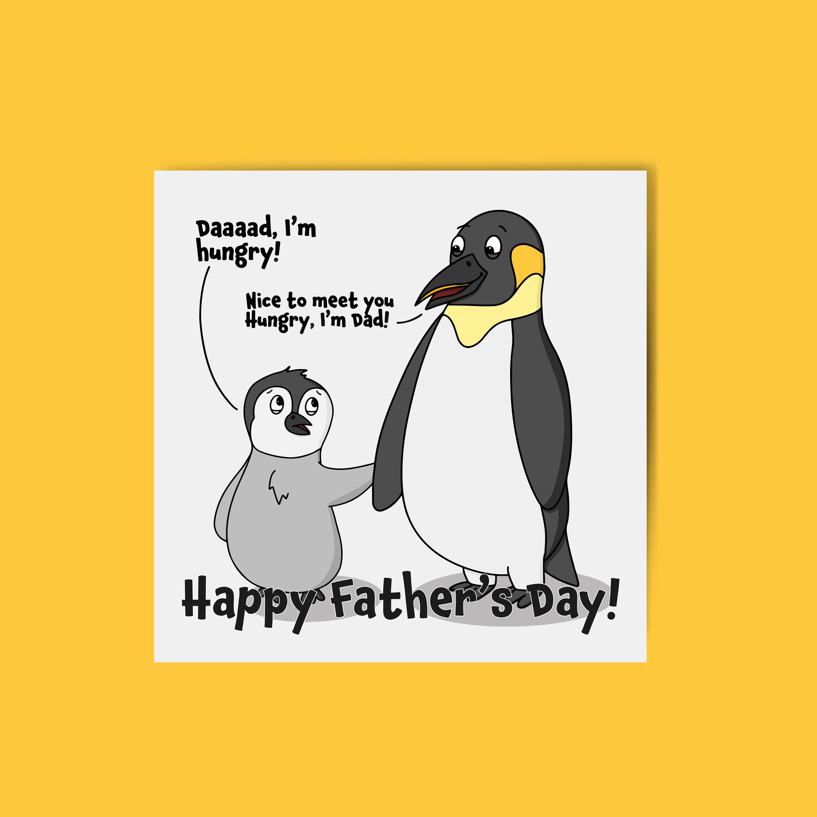 Penguin Dad Joke Greeting Card. Father's Day Card. Cards Etsy UK