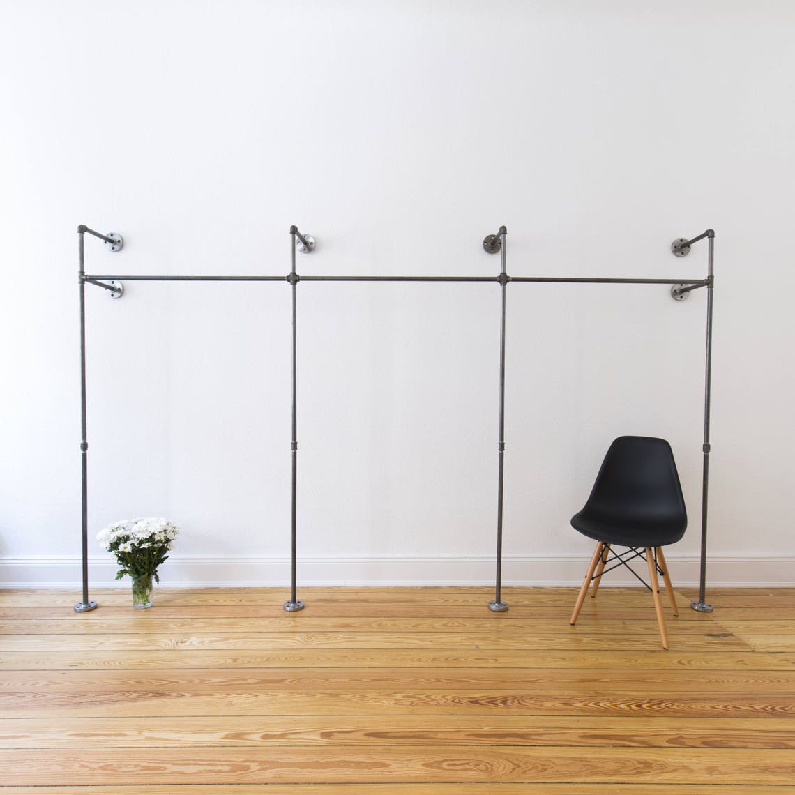 Industrial Clothes Rail - Open Wardrobe - Coat Rack - Wardrobe System ...
