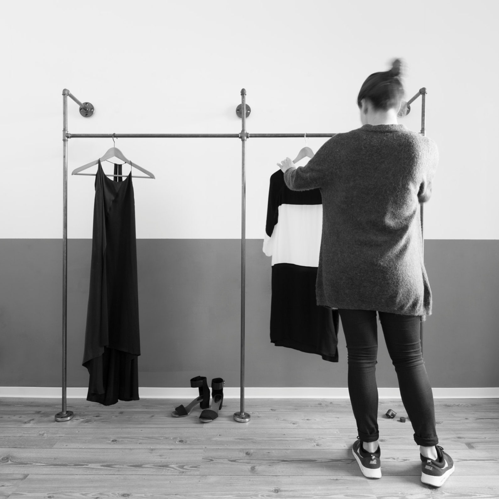 Open Wardrobe System Wardrobe Wall Wardrobe Clothes Rail Clothes Rack