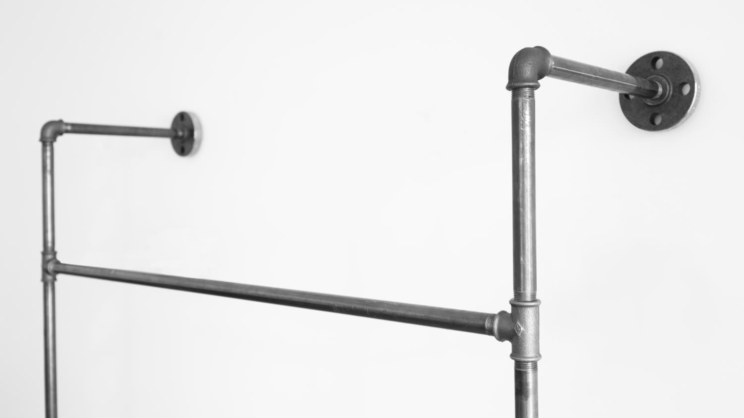 Clothing Rack Open Wardrobe Steel Pipe Coat Stand Etsy