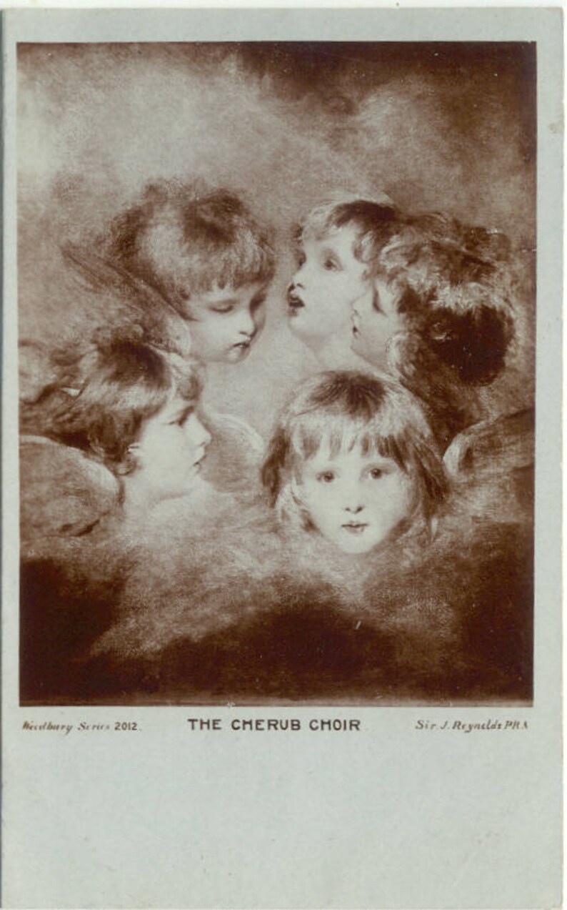 The Cherub Choir Sir Joshua Reynolds Art Postcard Tate Gallery Post Card