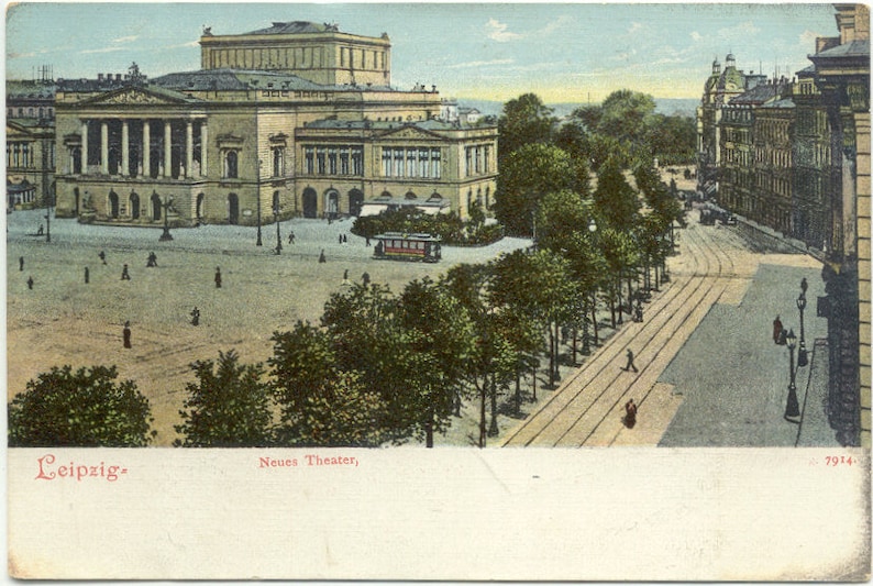 Neues Theater in Leipzig GERMANY Early 1900/'s Undivided Back Antique POSTCARD Post Card PostKarte