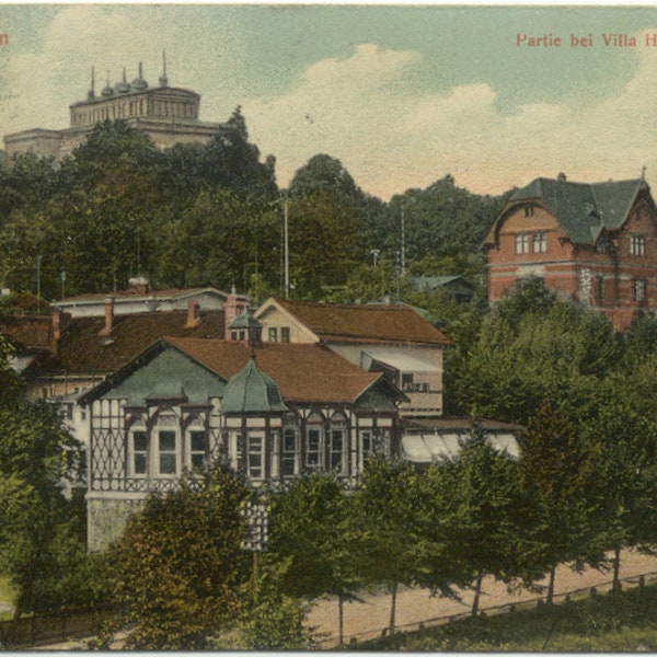 Villa Hugel ESSEN Germany Antique 1909 Postcard