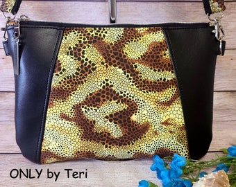 Snake Print Shoulder Bag Animal Reptile Print Faux Leather Purse