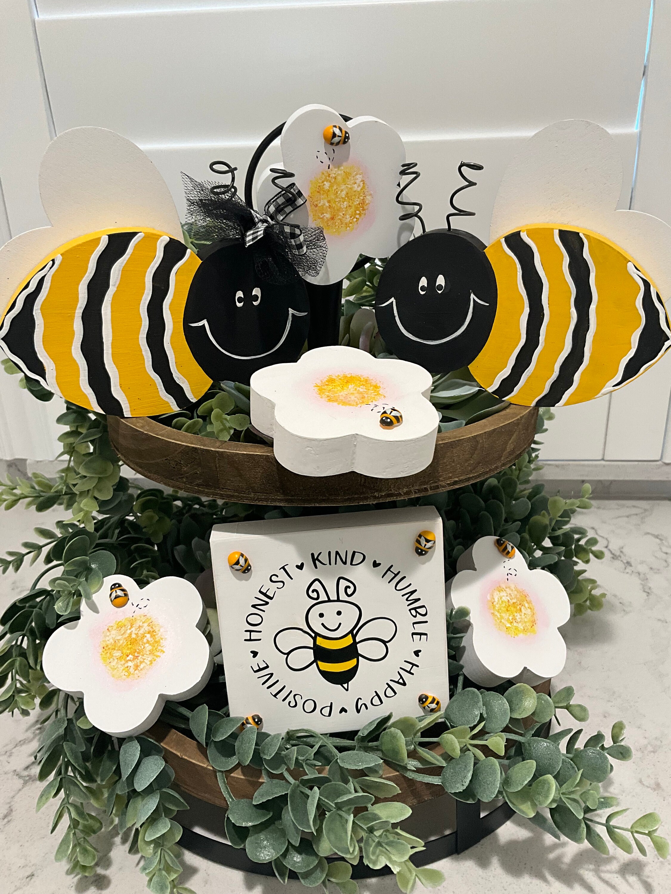 Boston International Beehive Decor - Large Spring Tabletop Centerpiece With Bees