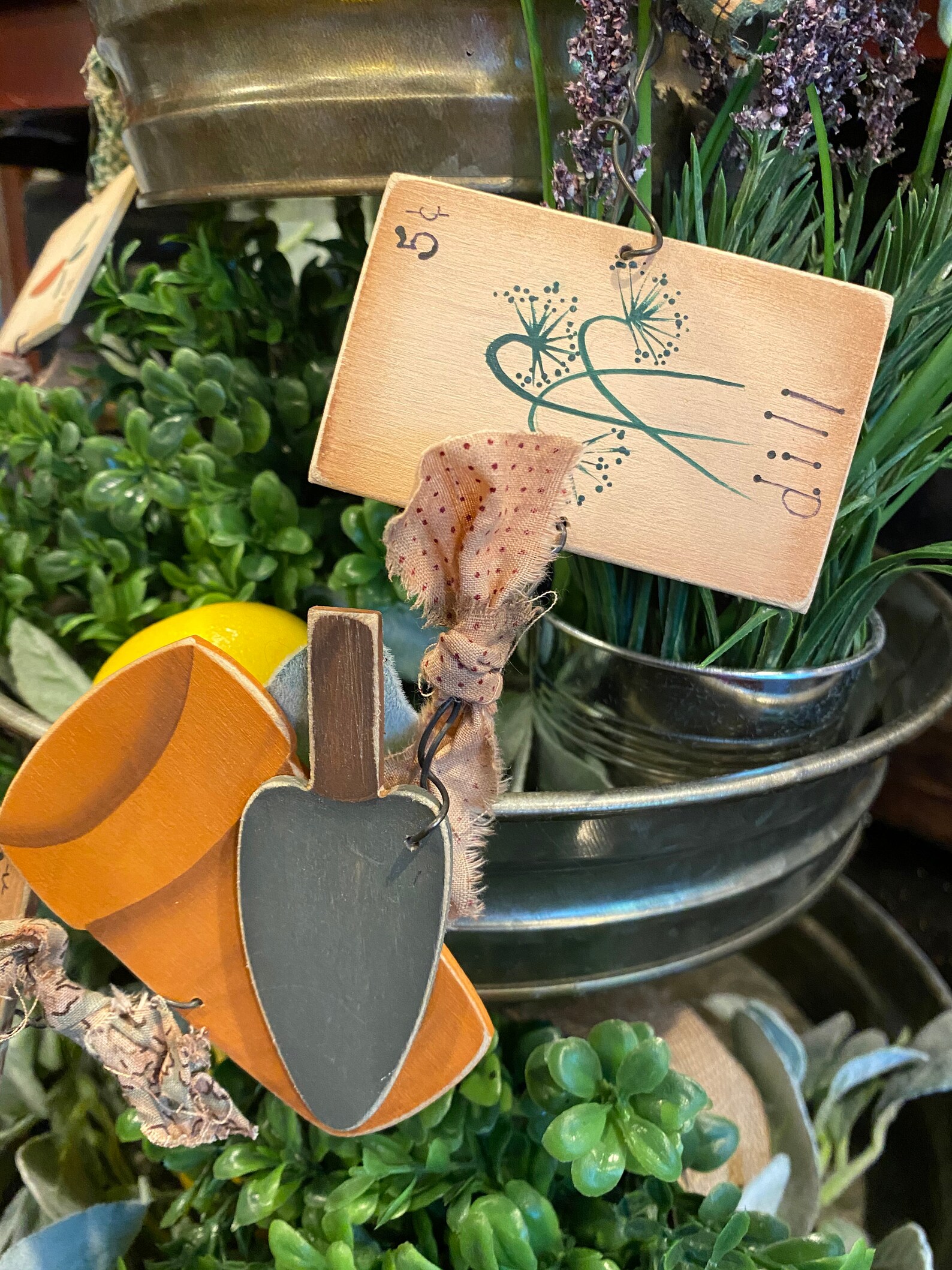 Decoración de primavera rústico jardín de hierbas guirnalda | Etsy