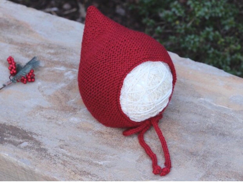 Imprimé Tricot Instructions Bébé Peach Pixie Elf Gnome Hat