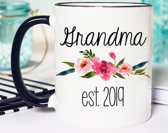 Grandma to be Mug, Grandma to be Gifts, Grandma Mug, Grandma Gifts, pregnancy announcement grandparents, pregnancy reveal to grandparents