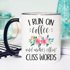 Coffee and Curse Words Mug, Funny coffee curse words mug, Coffee and Curse Words, Coffee and cuss words mug, Mug Coffee and Curse words