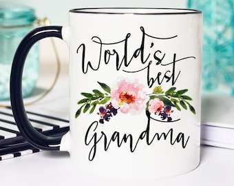 Worlds Best Grandma, Grandma Mug, Gifts for Grandma, Grandma Coffee Mug, Grandmother Gift, Coffee Mug, Nana Mug, worlds best nana, nana gift