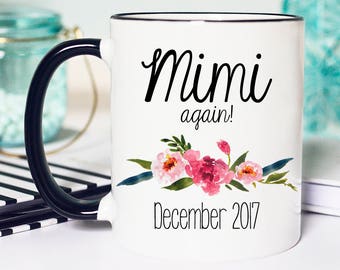 Mimi Again Baby Reveal Mug, Mimi Again Mug, Mimi Again Coffee Mug, Mimi to be Again Mug, Mimi Again Pregnancy Reveal Mug, Mug Mimi Again