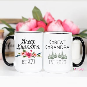 Great Grandparent Mug Set, Mug Set Great Grandparents, Great Grandma Mug, Mug for Great Grandma, Great Grandma Grandpa Mug Set, Mug Set