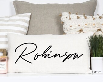 Personalized Wedding Gift, Wedding Pillow, Anniversary Pillow, Last Name Pillow, Name Pillow, Personalized Name Pillow, Name Pillow