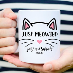 Just Meowied Mug, Just Married Cat Mug, Im Getting Meowied Mug, Im Getting Meowied, Cat Getting Married Mug, Cat Marriage Mug, Cat Pun Mug