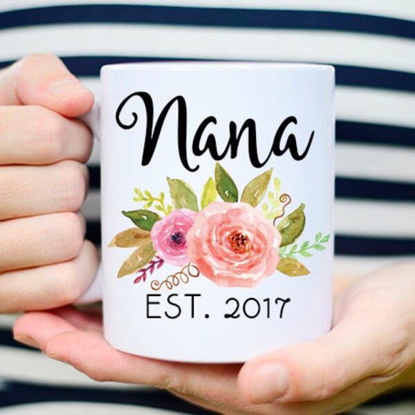 New Nana Mug, Nana to be Mug, Pregnancy Reveal Mug, Nana Mug, pregnancy announcement grandparents, pregnancy reveal to grandparents