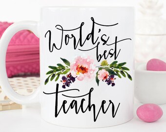 Back to school teacher mug, Worlds Best Teacher, Back to school, Teacher Mug, Gifts for Teacher, Teacher Coffee Mug, Worlds best Teacher Mug