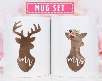 Couple Mugs, Couples Gift Set, Mr and Mrs Mugs, Hubby and Wifey Mugs, Hubby Wifey Mugs, Wedding Gift Idea, Unique Wedding Gift, Coffee Mugs