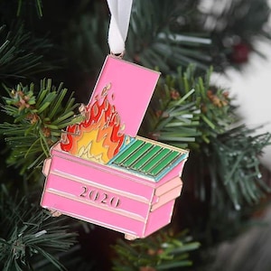 2020 Christmas Ornament, Dumpster Fire Ornament, Pandemic Ornament, Christmas Ornament, 2020 Dumpster Fire, Funny Christmas Ornament