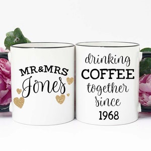 50th Anniversary Gift, Gift for 50th Anniversary, 50th Anniversary Gift for Parents, 50th Wedding Anniversary, Golden Anniversary, Mug image 2