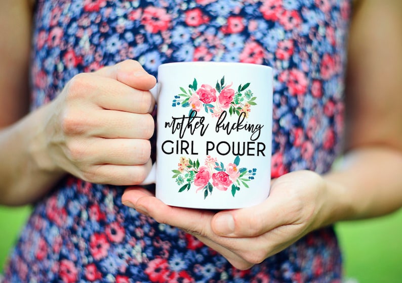 Girl Power Mug, Girl Power, Womens March Mug, Womans March Mug, Pussy Hat Project, PussyHat Project, Feminist Mug, Nasty Women Unite, Mature image 4