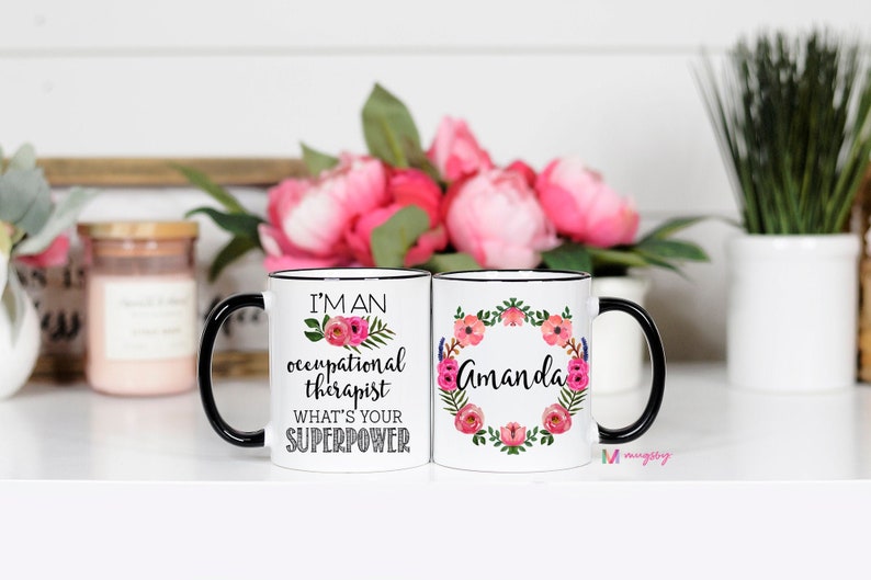 Occupational Therapy Gift, Occupational Therapy Mug, Gift for Occupational Therapist, OT gifts, graduation gift, Gift for OT, OT graduation image 1