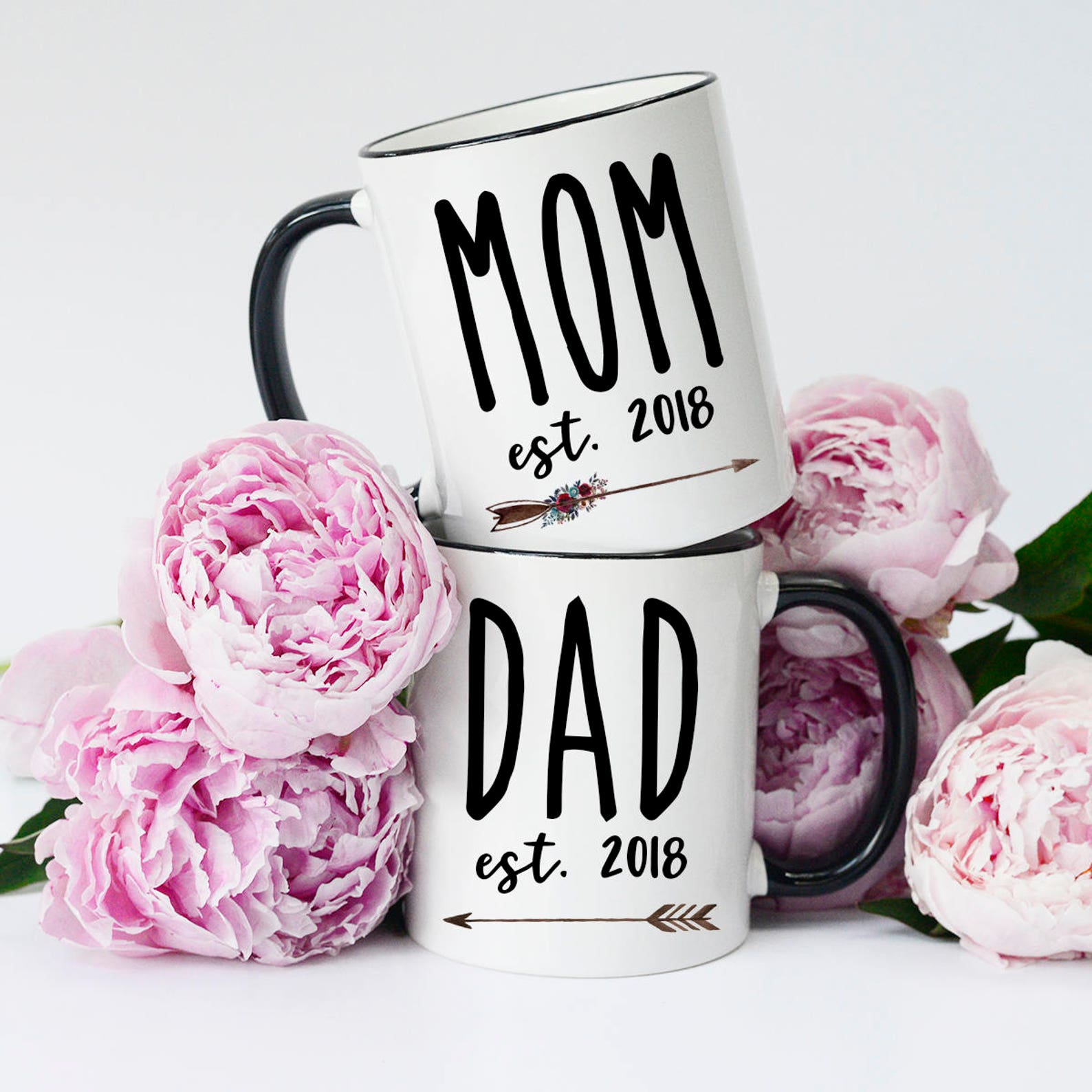 New Mom and Dad Mugs Gifts for New Mom and Dad New Mom Mug Etsy