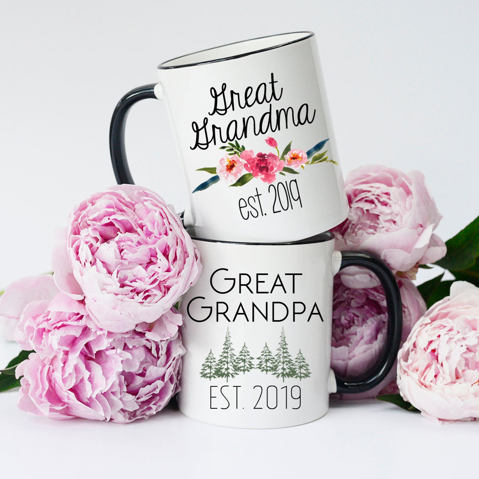 Great Grandparent Mug Set Mug Set Great Grandparents Great Etsy