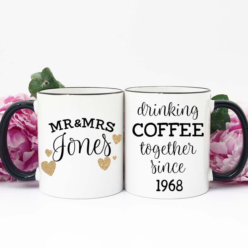 50th Anniversary Gift, Gift for 50th Anniversary, 50th Anniversary Gift for Parents, 50th Wedding Anniversary, Golden Anniversary, Mug image 2