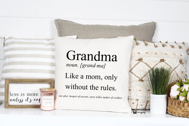 Grandma Gift Grandmother Gift Grandma Pillow Gift for Mimi Etsy