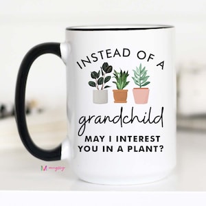 Mothers Day Gift, Grandchild, Plant Mom, Plant Grandma, Gifts for Grandma, Personalized Mugs, Plant Life, Plant Lover Gift, Crazy Plant Lady