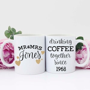 50th Anniversary Gift, Gift for 50th Anniversary, 50th Anniversary Gift for Parents, 50th Wedding Anniversary, Golden Anniversary, Mug image 5