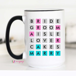 Wordle, Wordle Game, Wordle Mug, Wordle Cup, Funny Wordle, Custom Wordle, Gifts for Her, Gift Ideas, Word Mug, Wordle Gift, Wedding Wordle,