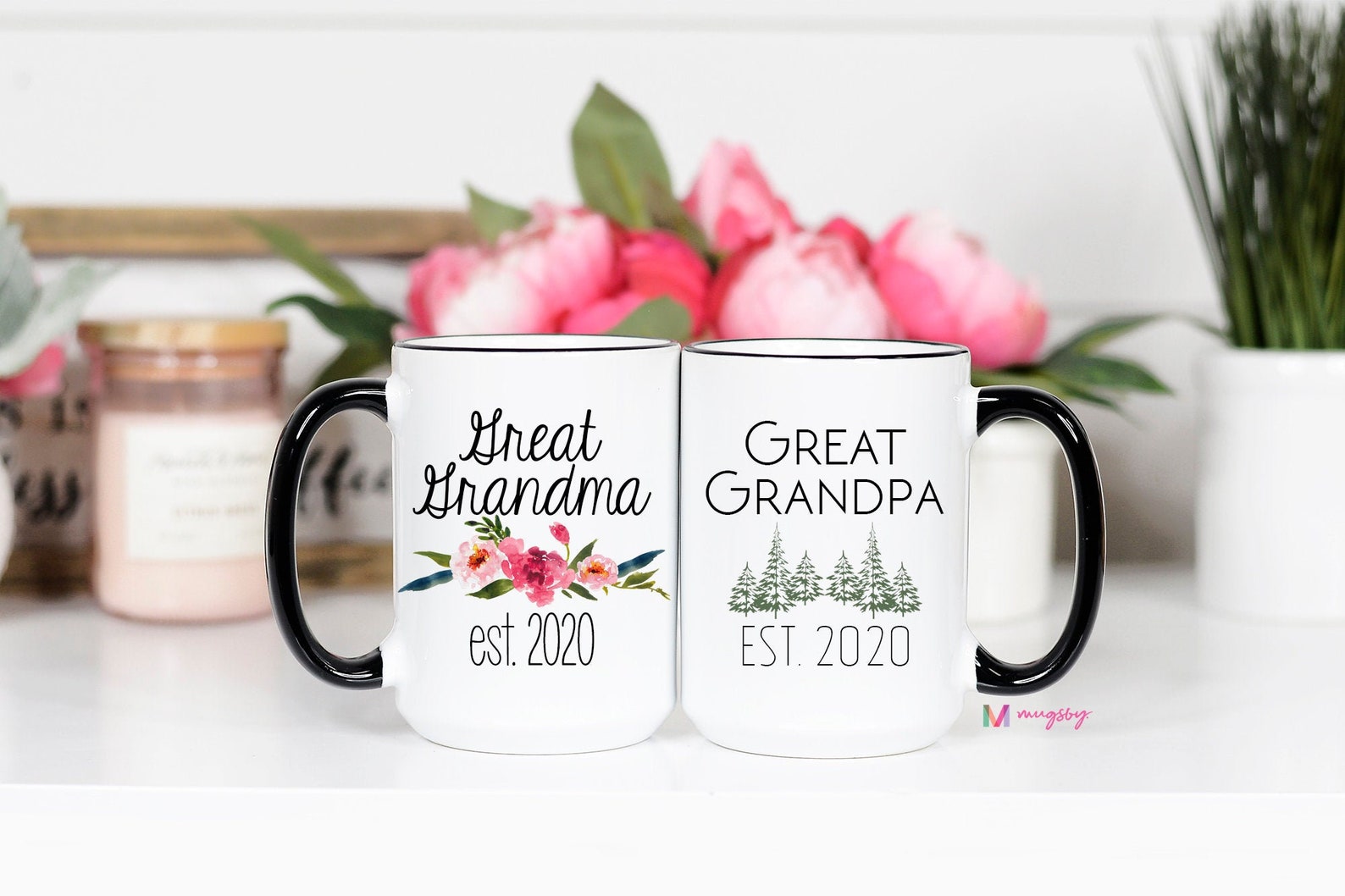 Great Grandparent Mug Set Mug Set Great Grandparents Great Etsy