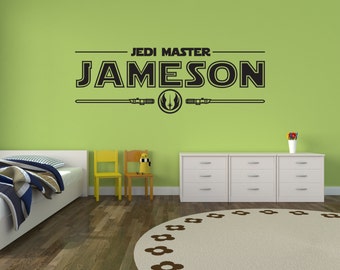 Star Wars Personalized Name Custom Vinyl Wall Decal Sticker