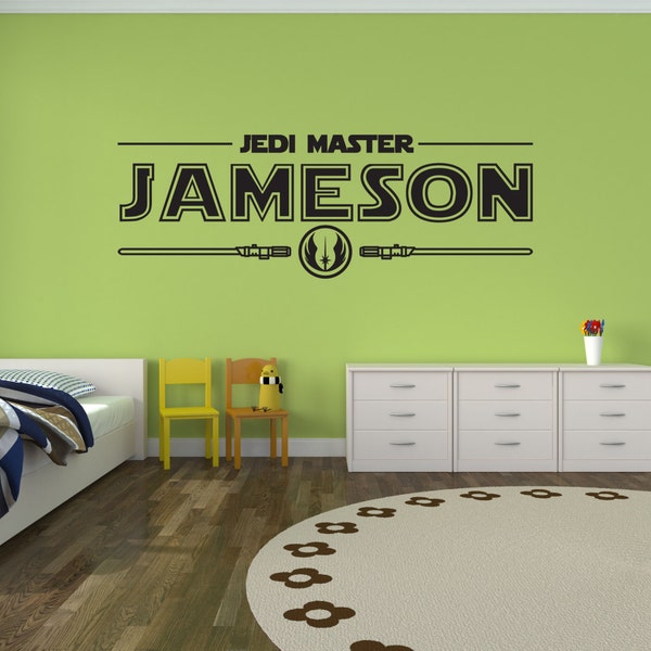 Jedi Master Wall Decal Etsy