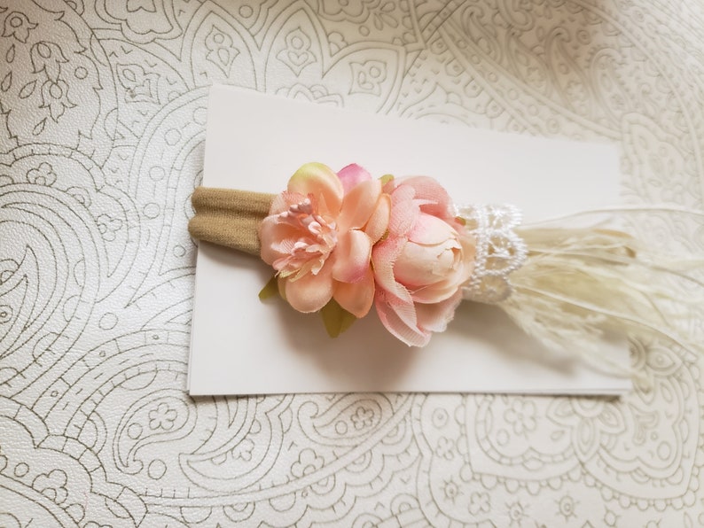 baby floral crown newborn floral crown toddler floral headband Newborn floral headband newborn dianty headband baby floral crown