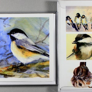 assorted bird note cards with envelopes (6) 4.25x5.5  invitations greetings birthday thank you cards gift cards all occassion blank inside
