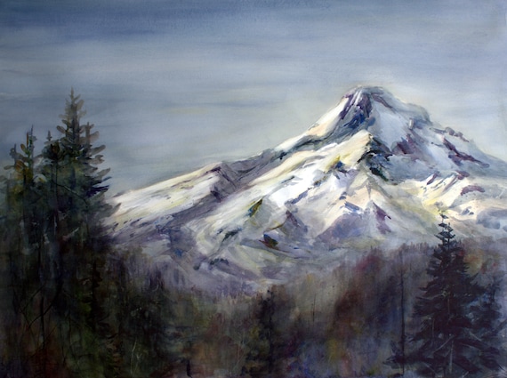 Mt. Hood 314 an original watercolor painting by Bonnie White