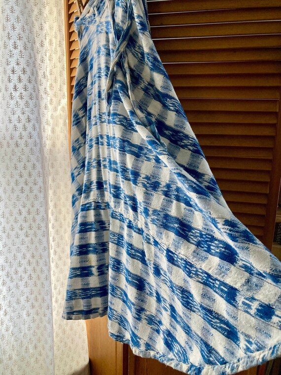 Amazing Vintage Ikat Gingham Wrap Skirt - image 1