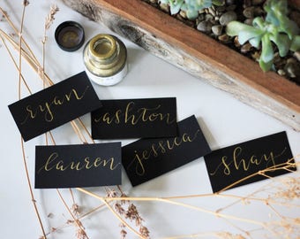 Calligraphy Wedding Placecards | Custom Wedding Placecards | Escort Cards | Wedding Decor | Wedding Seating |