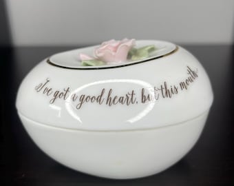 I've Got A Good Heart But... | Swear Trinket Box | Jewellery Box | Ready Made | Funny Rude Insult Obscenity Profanity | Unique Gift Idea