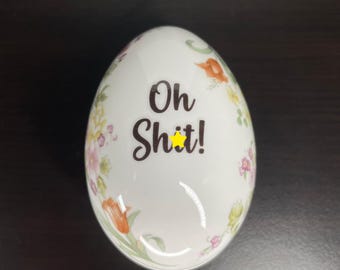 Oh Sh*t! | Swear Trinket Box | Jewellery box | Ready Made | Funny Rude Insult Obscenity Profanity | Unique Gift Idea