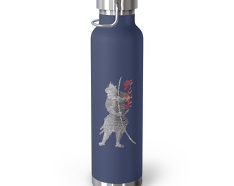 Nobushi with Aikido Kanji from Hiroshi Ikeda Shihan Copper Vacuum Insulated Bottle, 22oz